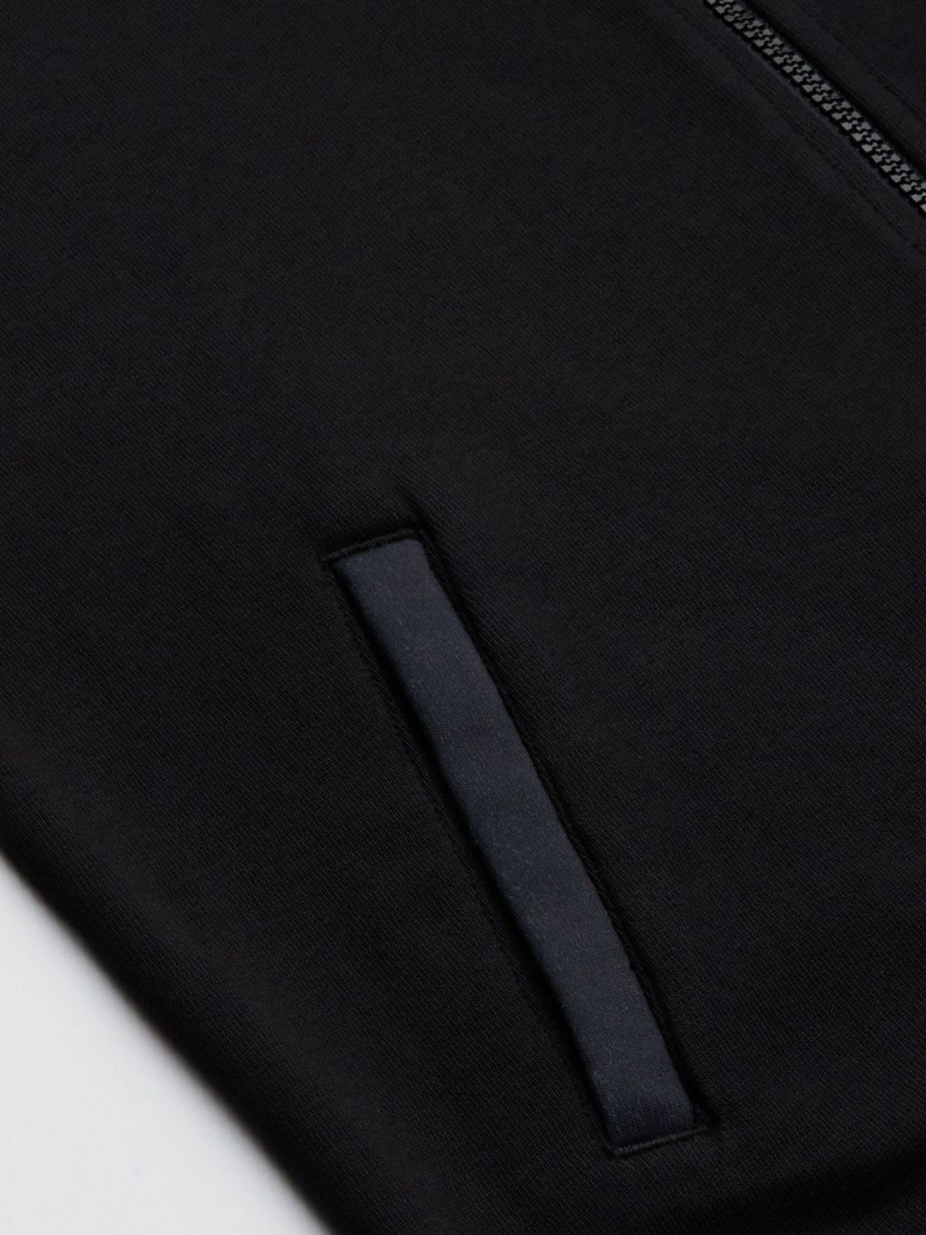  Flying Machine Men Black Colourblocked Front-Open Sweatshirt