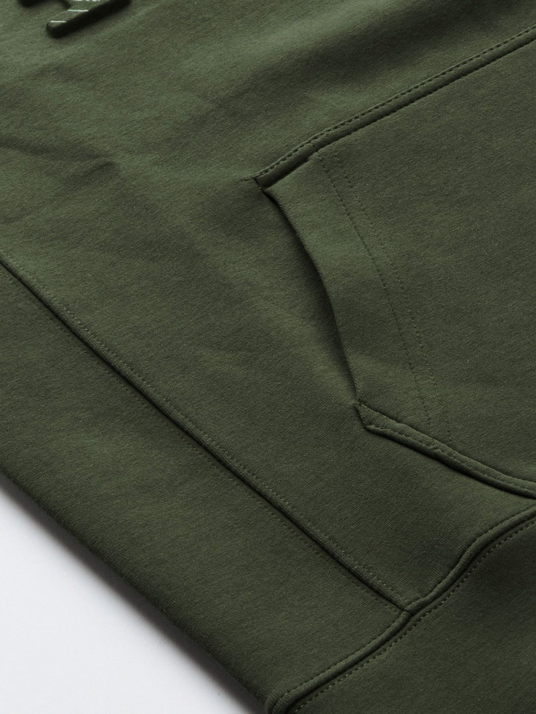  U.S. Polo Assn. Denim Co. Men Green Brand Logo Embossed Hooded Sweatshirt