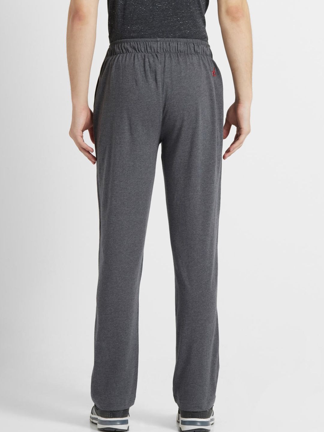  Jockey Men Charcoal Grey Relaxed Fit Solid Track Pants
