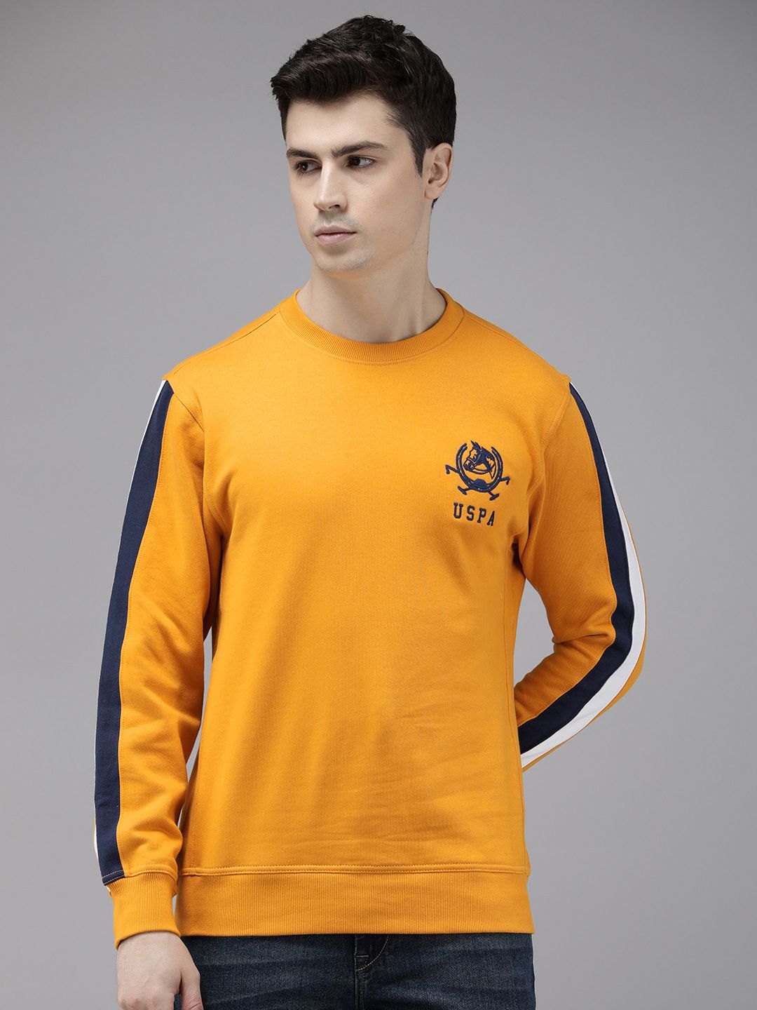  U.S. Polo Assn. Pure Cotton Full Sleeves Round Neck Sweatshirts