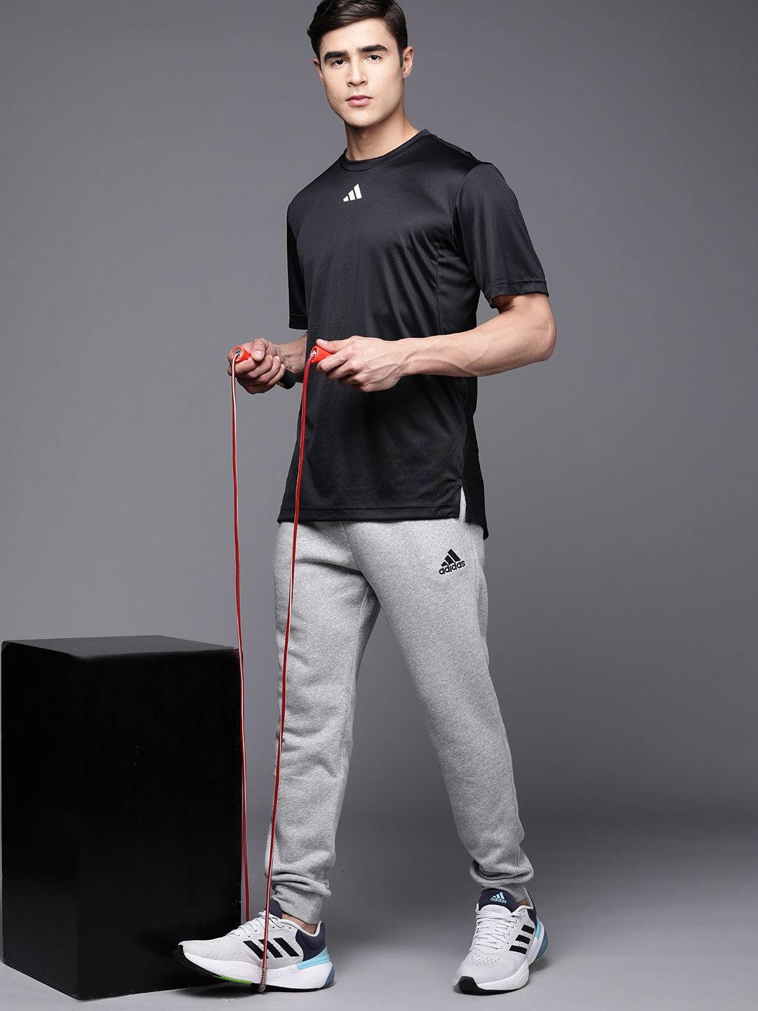  ADIDAS Men Essentials Fleece Regular Tapered Joggers