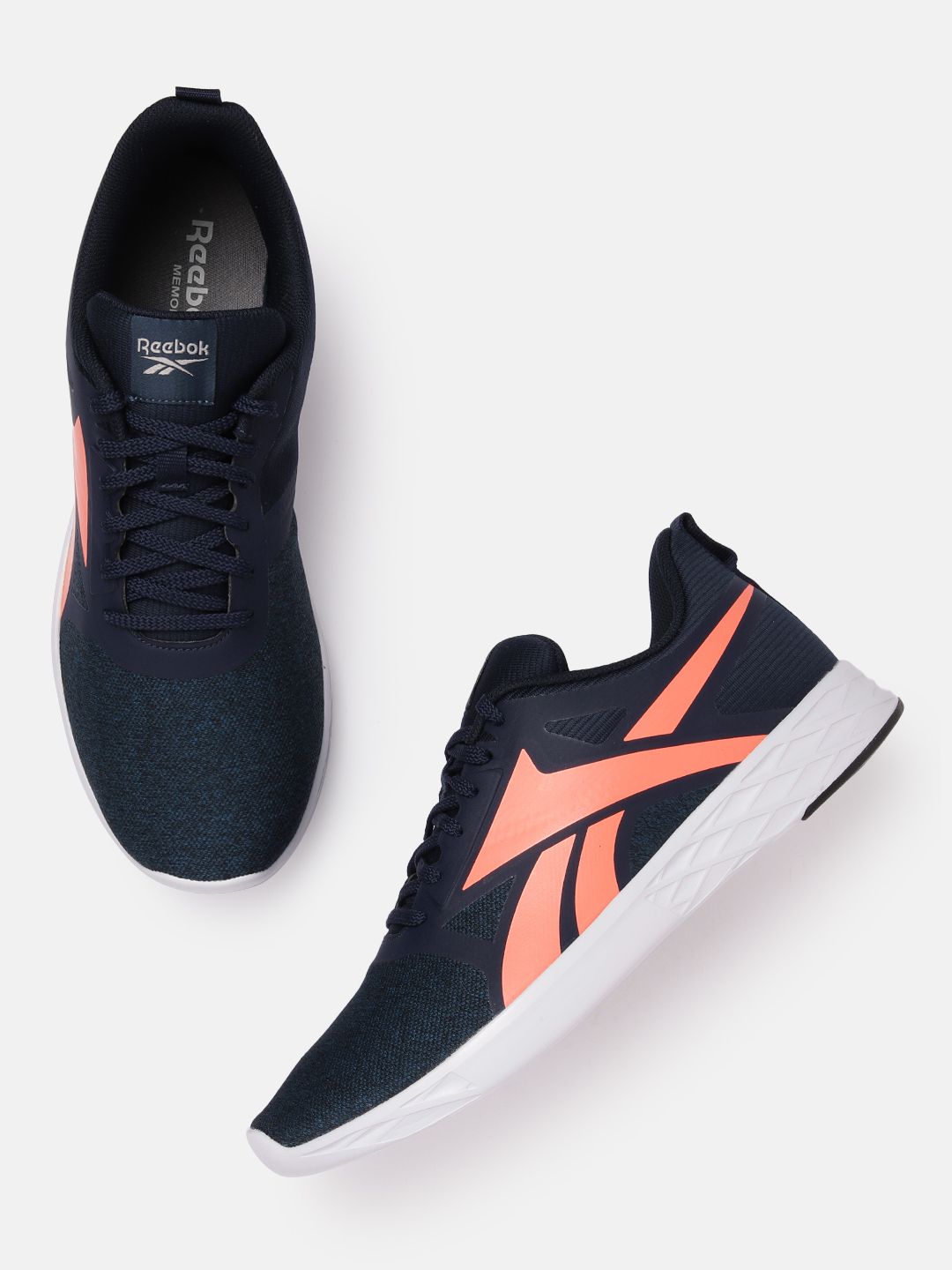  Reebok Men Woven Design City Central Running Shoes
