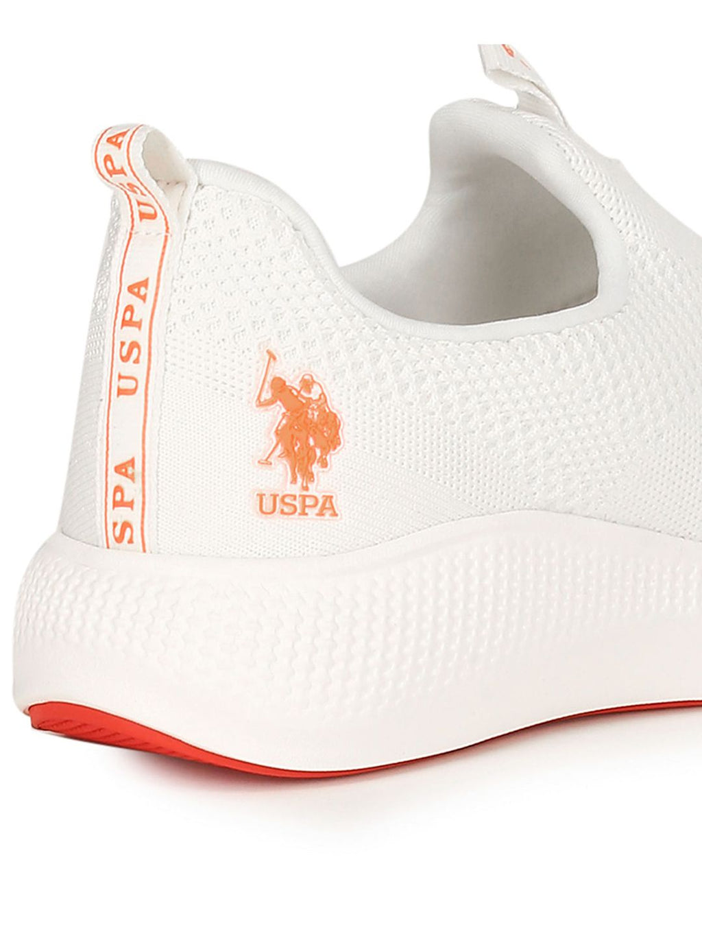 U.S. Polo Assn. U S Polo Assn Men Off White Textile Walking Sports Shoes