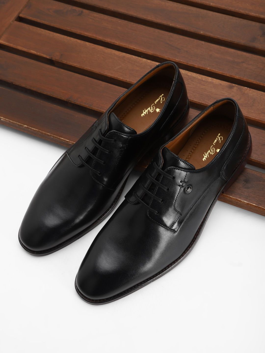  Louis Philippe Men Leather Formal Derbys