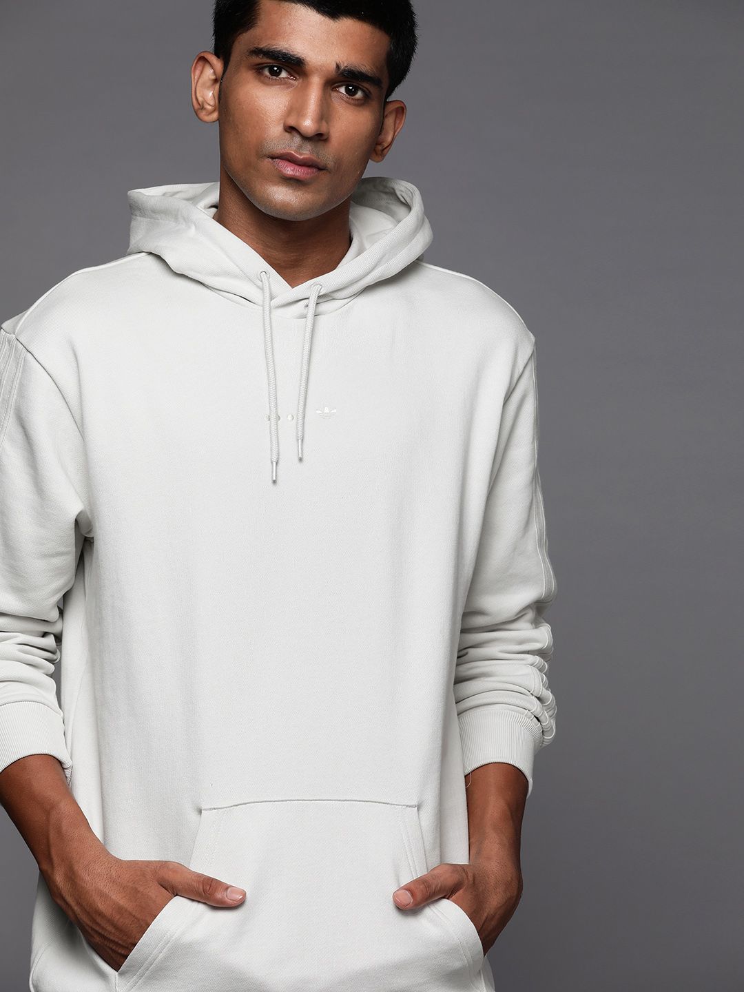  ADIDAS Originals Men Grey Pure Cotton Hooded FTL CC NMD Sweatshirt