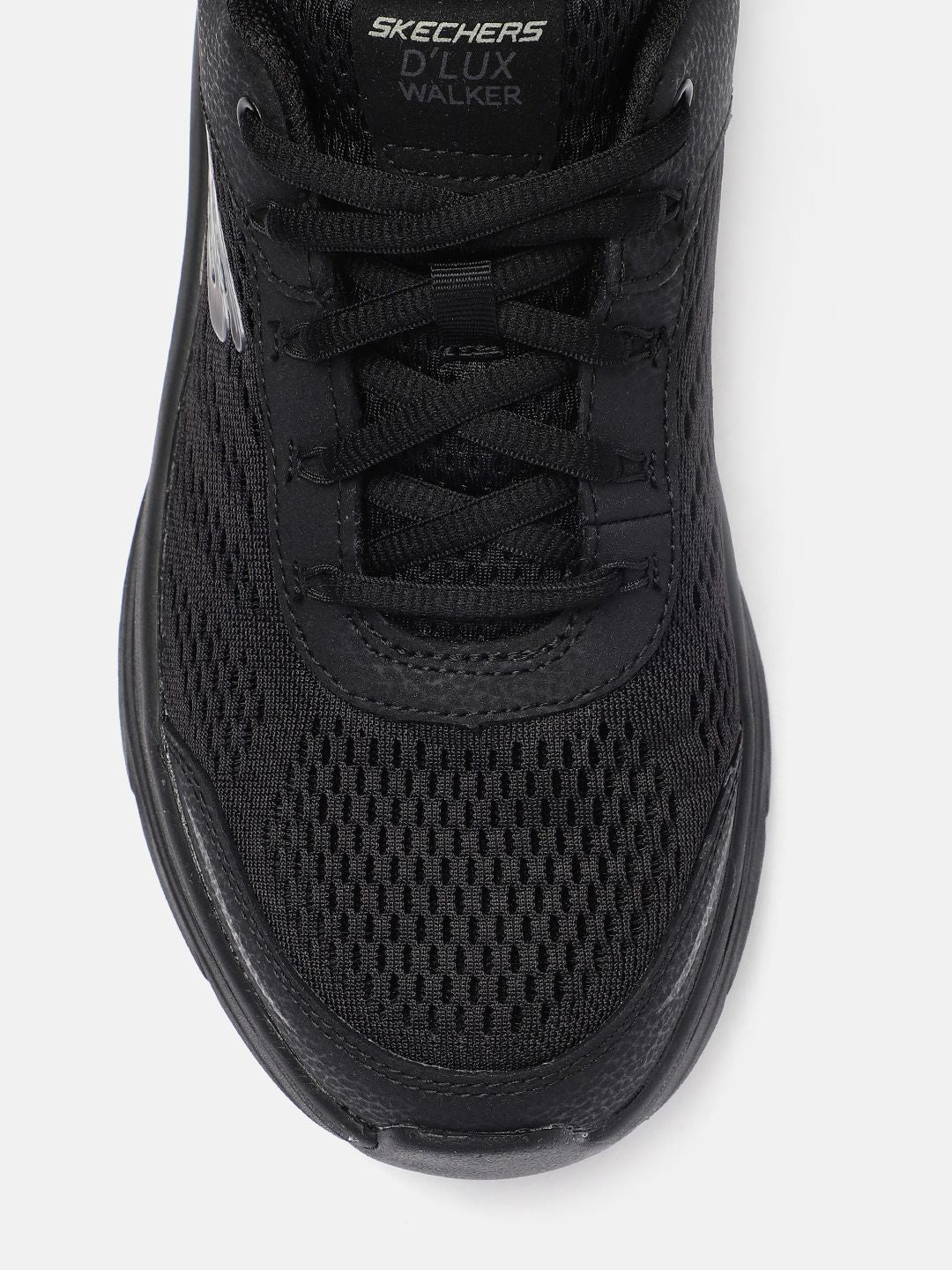  Skechers Men Black Mesh Walking Shoes