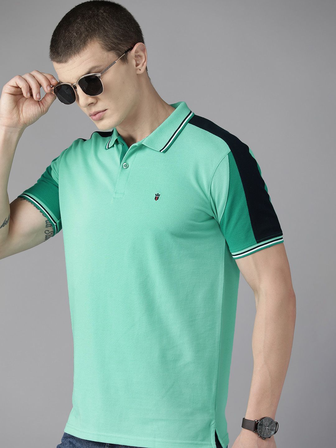  Louis Philippe Sport Polo Collar Slim Fit T-shirt
