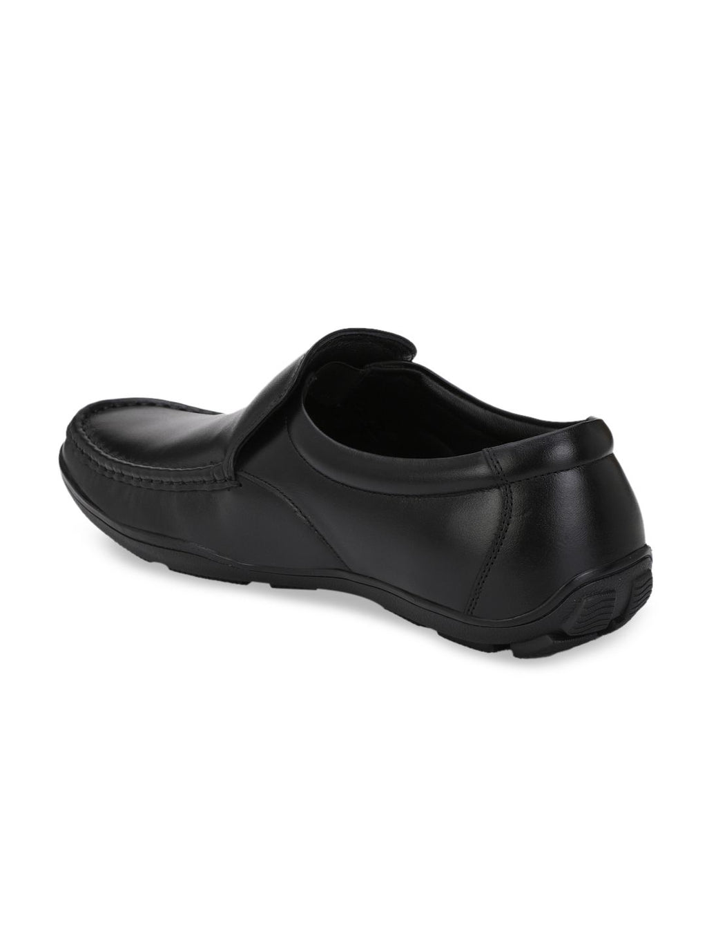  Fentacia Men Black Leather Formal Loafers