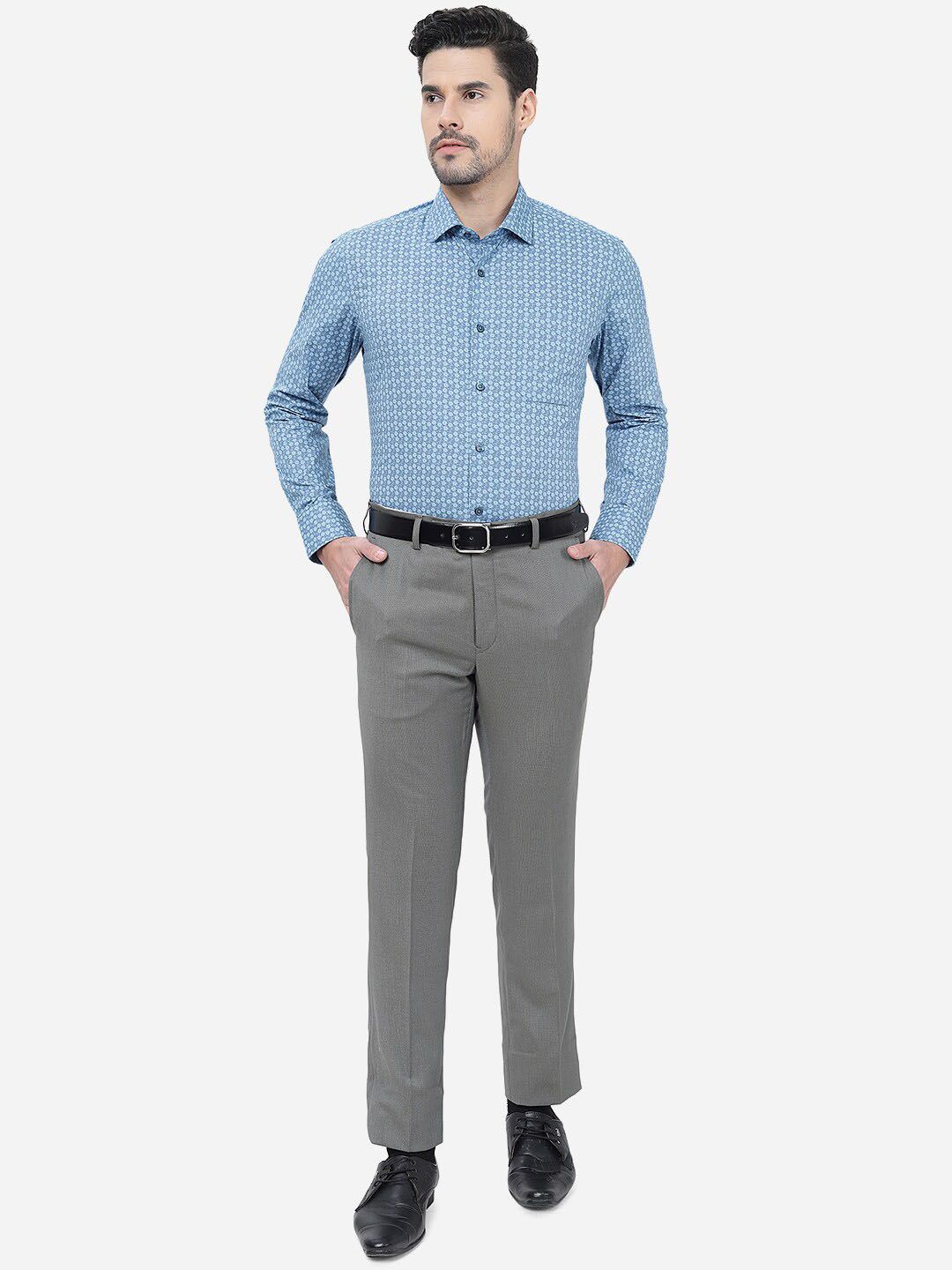  METAL Men Slim Fit Formal Trousers
