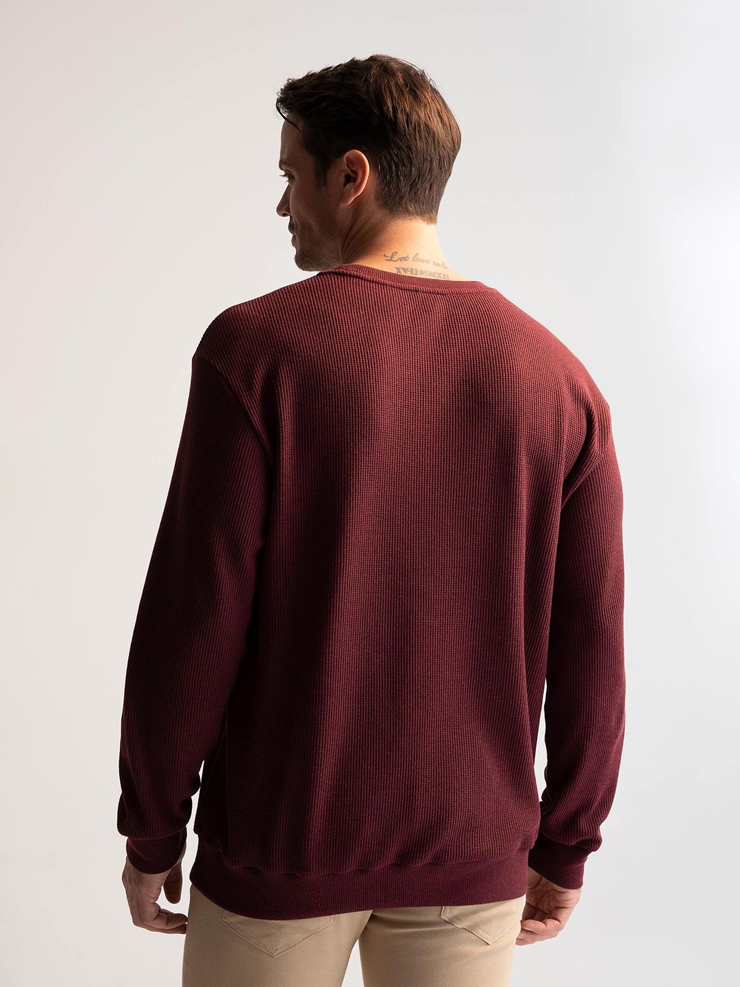  DeFacto Men Round Neck Full Sleeves Pullover Sweatshirt