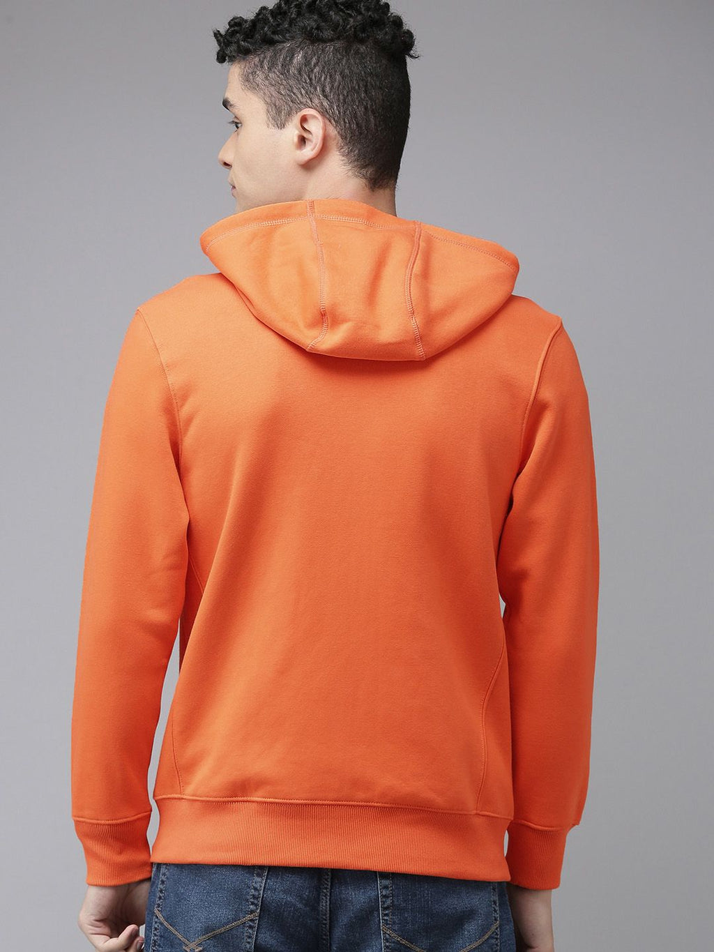 U.S. Polo Assn. U S Polo Assn Men Orange Hooded Sweatshirt