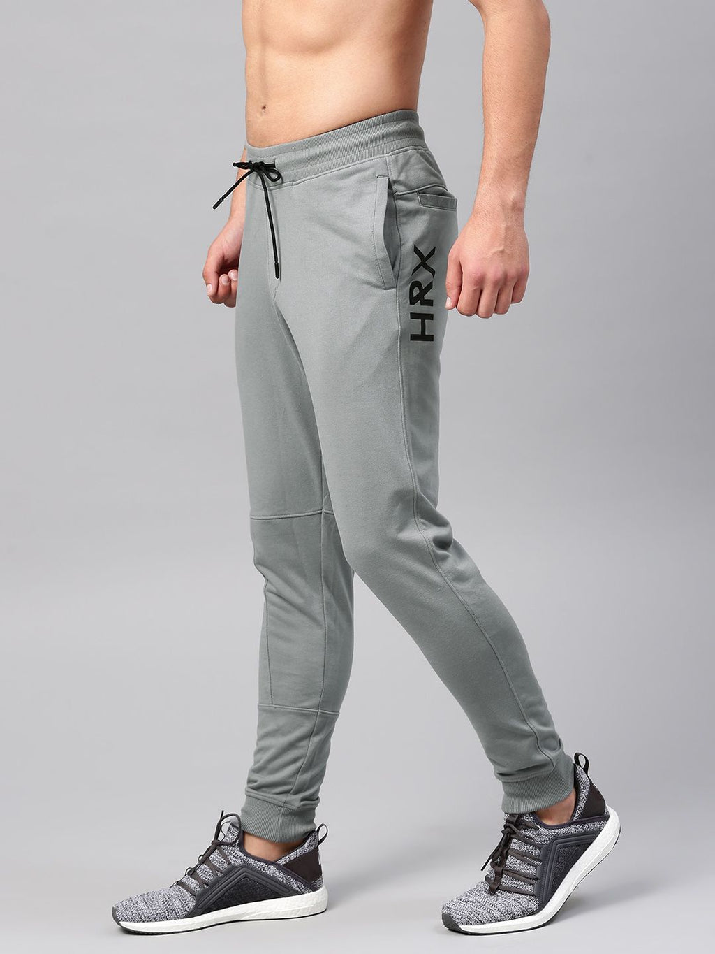  HRX Active By Hrithik Roshan Men Grey Solid Joggers