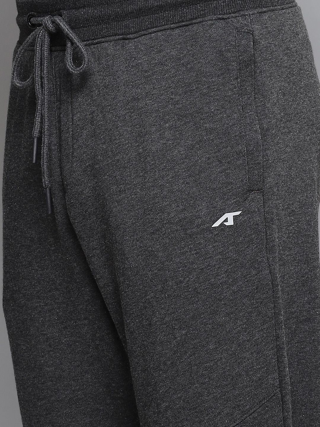  Alcis Men Charcoal Grey Solid Tracksuit