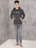  U.S. Polo Assn. Denim Co. Men Black Printed Hooded Pure Cotton Sweatshirt