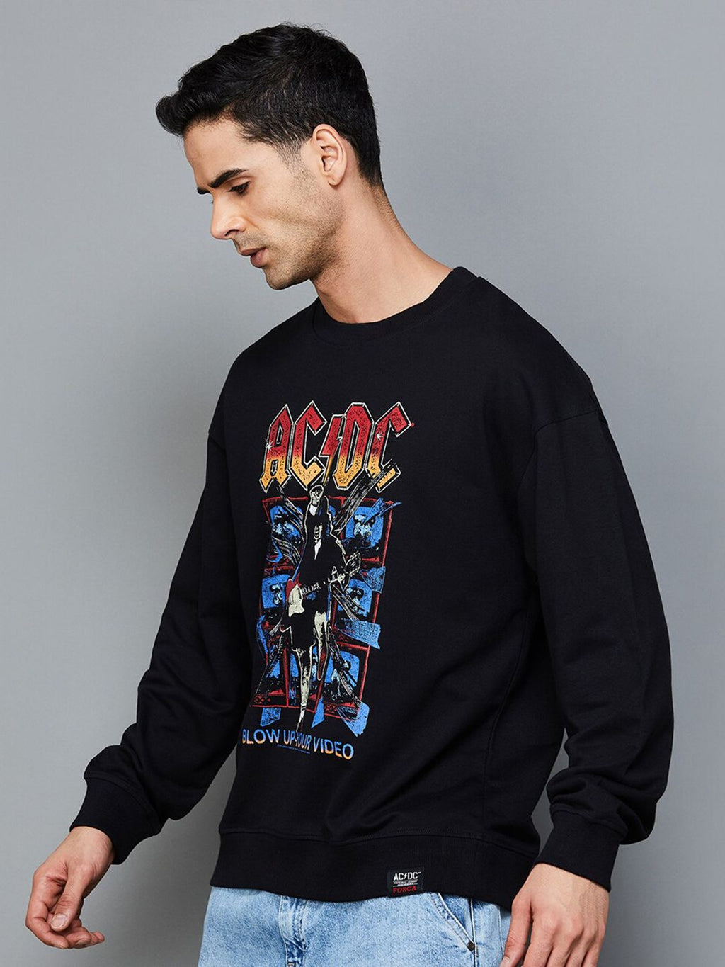  Forca Graphic Print Pullover Sweatshirt