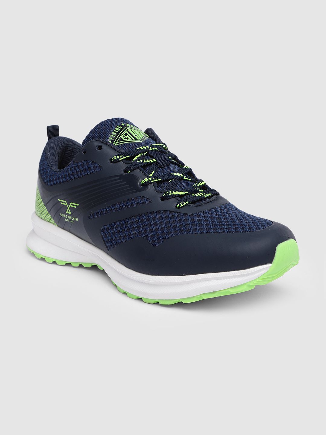  Flying Machine Men Navy Blue Solid Welsh Walking Shoes