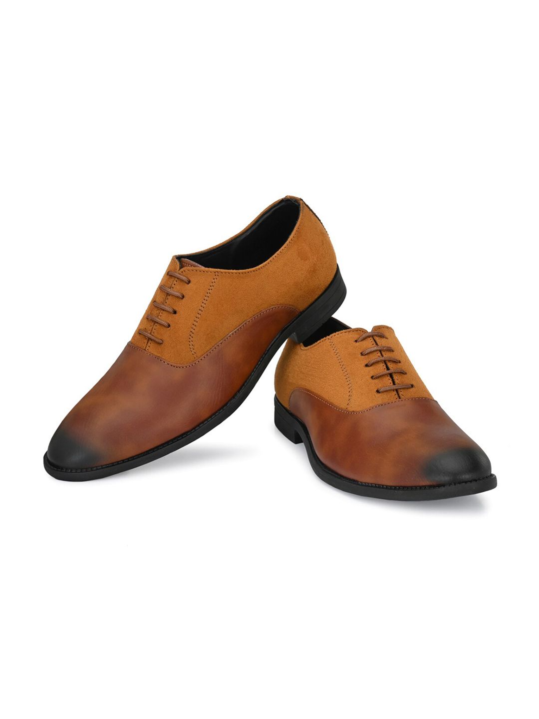  ATTITUDIST Men Lace-Up Formal Oxfords