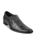  Metro Men Textured Formal Slip-On Shoes