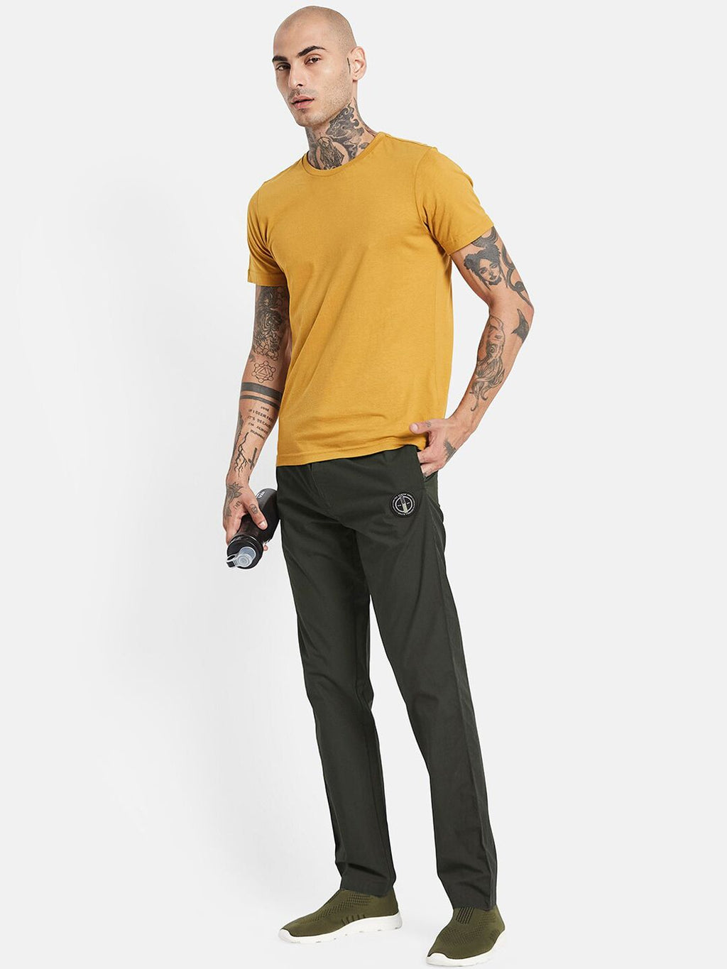  Octave Men Mid-Rise Cotton Training Track Pants