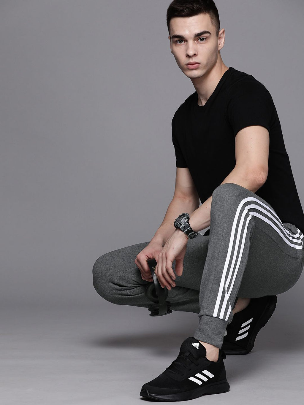  ADIDAS Men 3-Stripes Casual Joggers