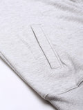 U.S. Polo Assn. U S Polo Assn Men Grey Long Sleeves Hooded Sweatshirt