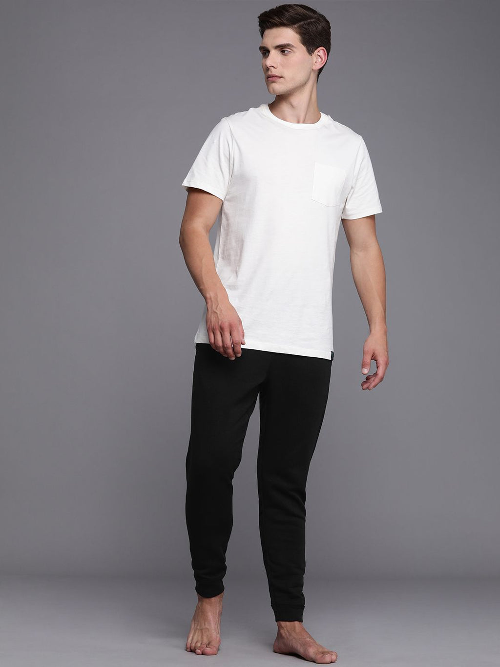  Nike Men Black Solid Yoga Dri-FIT Joggers