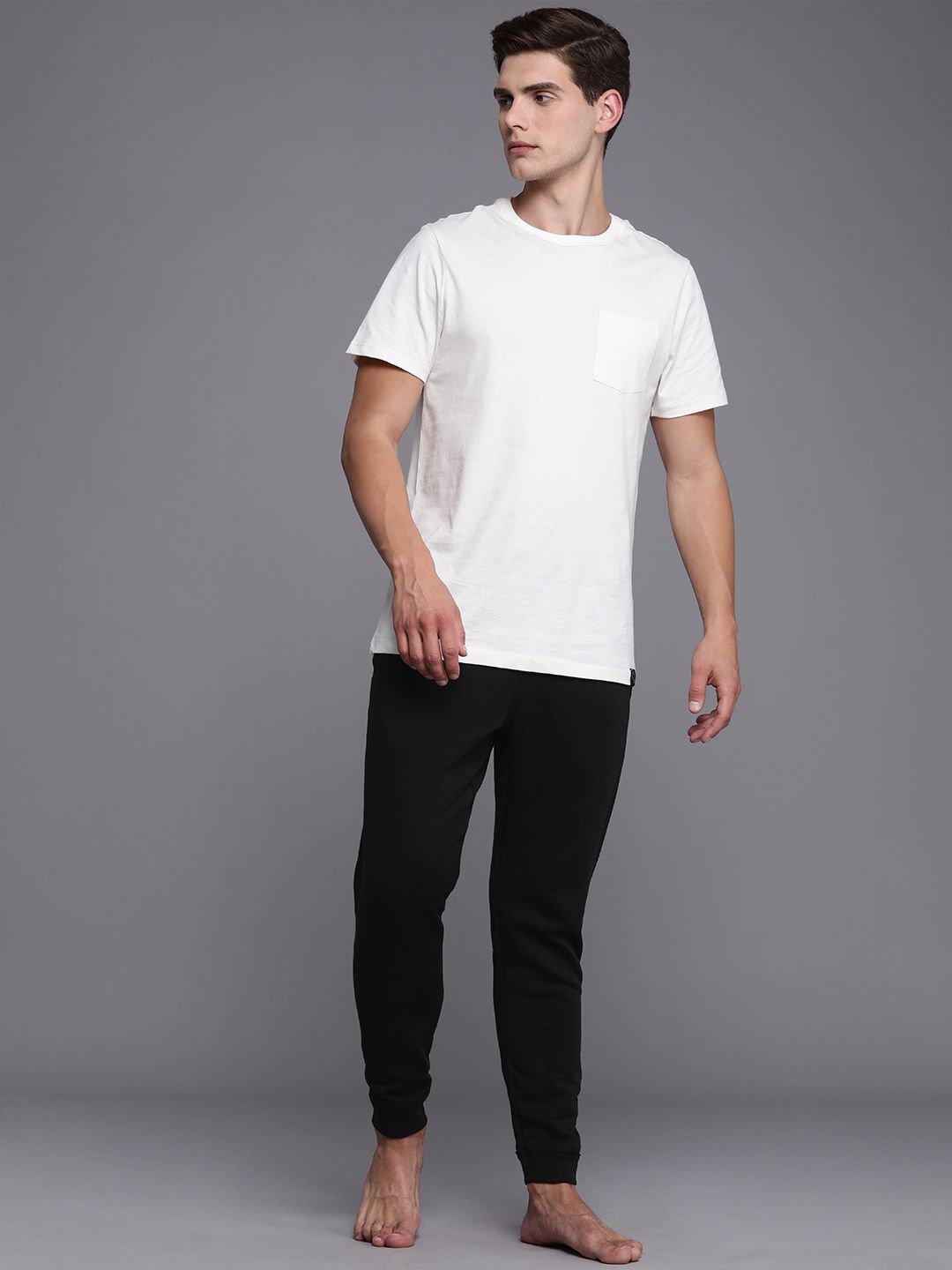  Nike Men Black Solid Yoga Dri-FIT Joggers