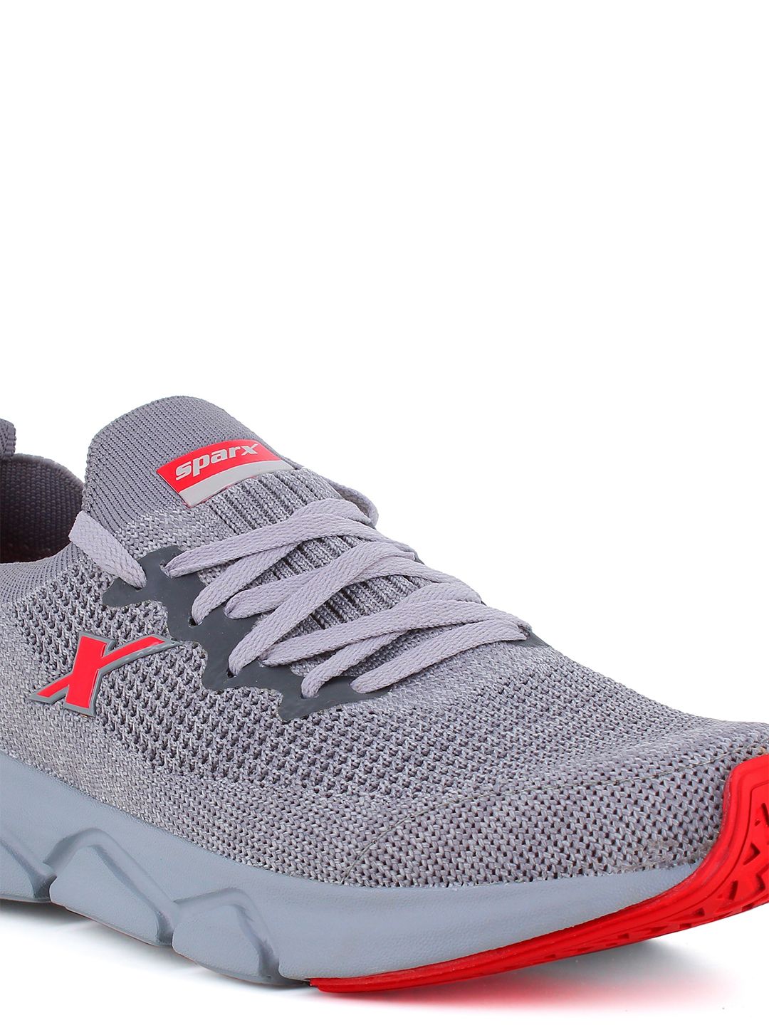  Sparx Men Grey Mesh Running Non-Marking Shoes