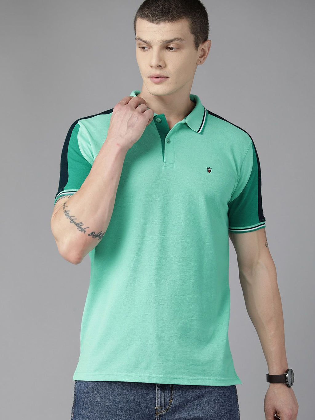  Louis Philippe Sport Polo Collar Slim Fit T-shirt