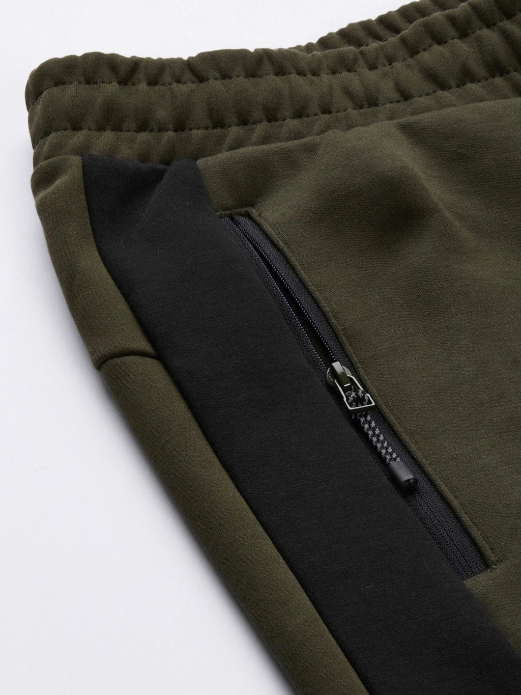  Puma Men Olive Green & Black Colourblocked DryCELL Slim Fit Track Pants