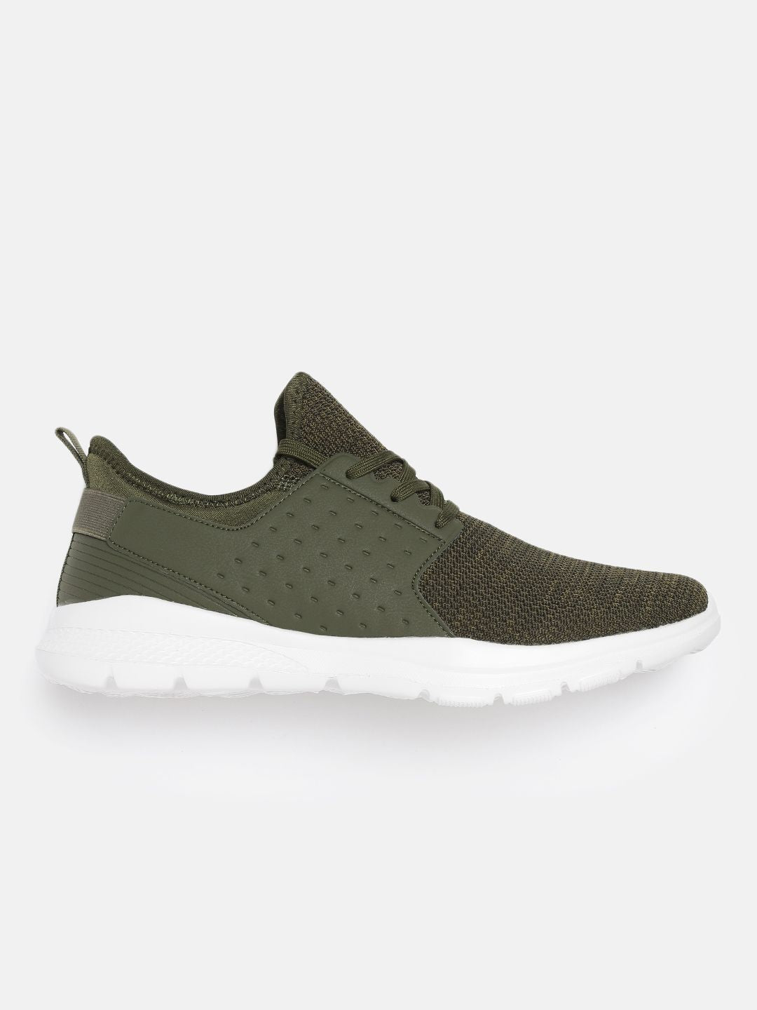  Roadster Men Olive Green Solid Running Shoes