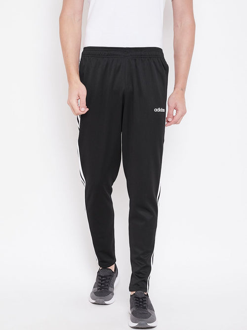  ADIDAS Men Black Essentials Classics Solid Sustainable Track Pants