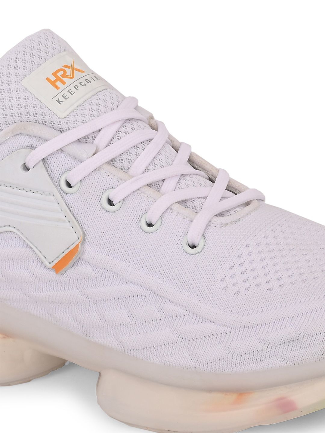  HRX By Hrithik Roshan Men White & Cream Coloured Mesh Non-Marking Walking Shoes