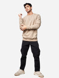  The Souled Store Men Rose Solid Cotton Pullover Sweatshirt