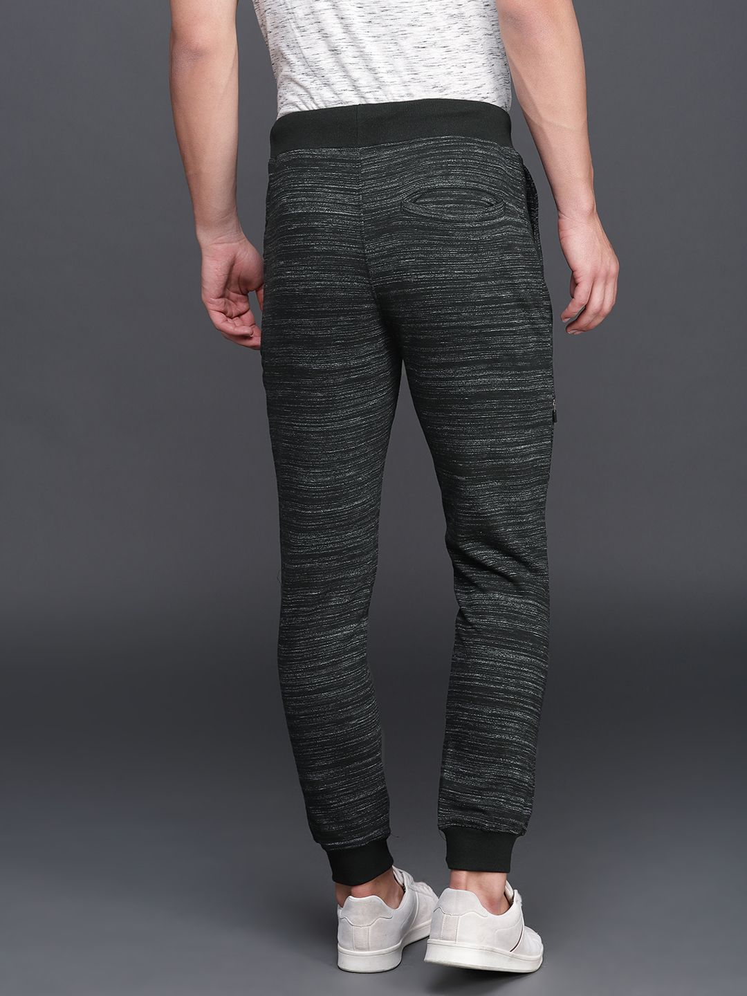  WROGN Men Black & Grey Joggers