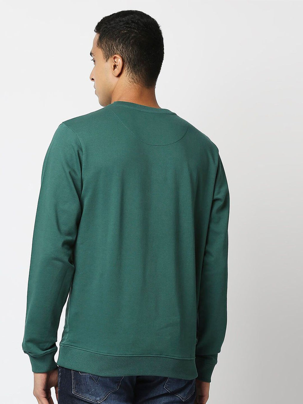  Pepe Jeans Men Green Printed Sweatshirt