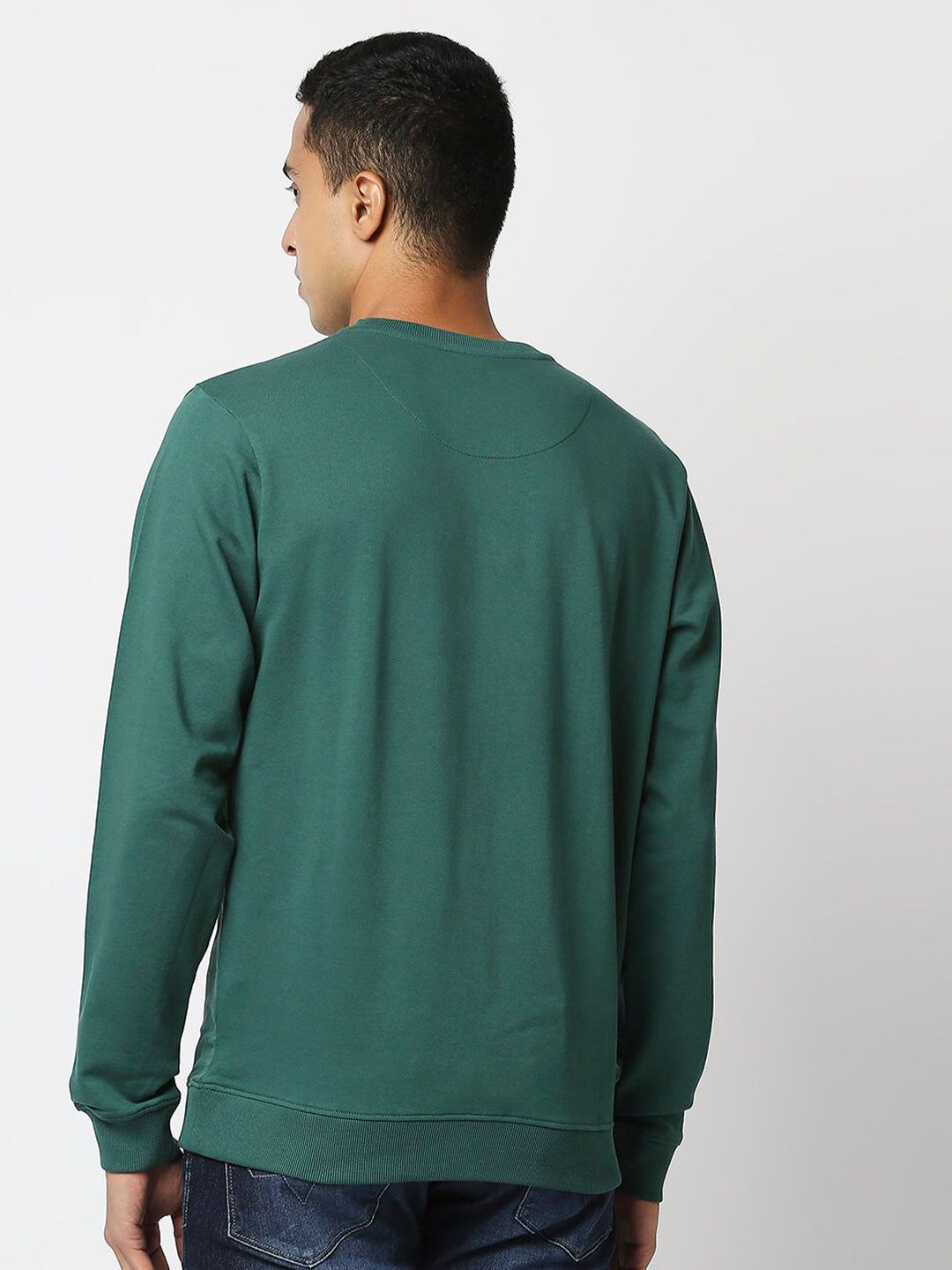  Pepe Jeans Men Green Printed Sweatshirt