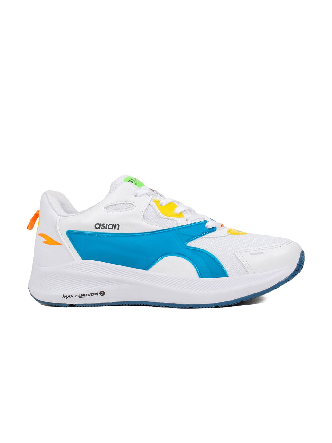 ASIAN Men White Mesh Running Non-Marking Shoes