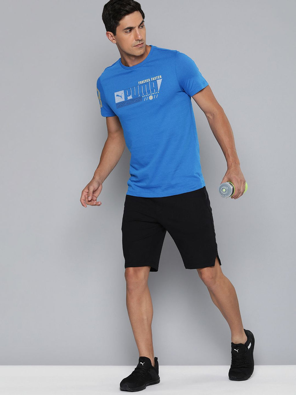  One8 X PUMA Virat Kohli Graphic Printed Pure Cotton Slim Fit T-shirt