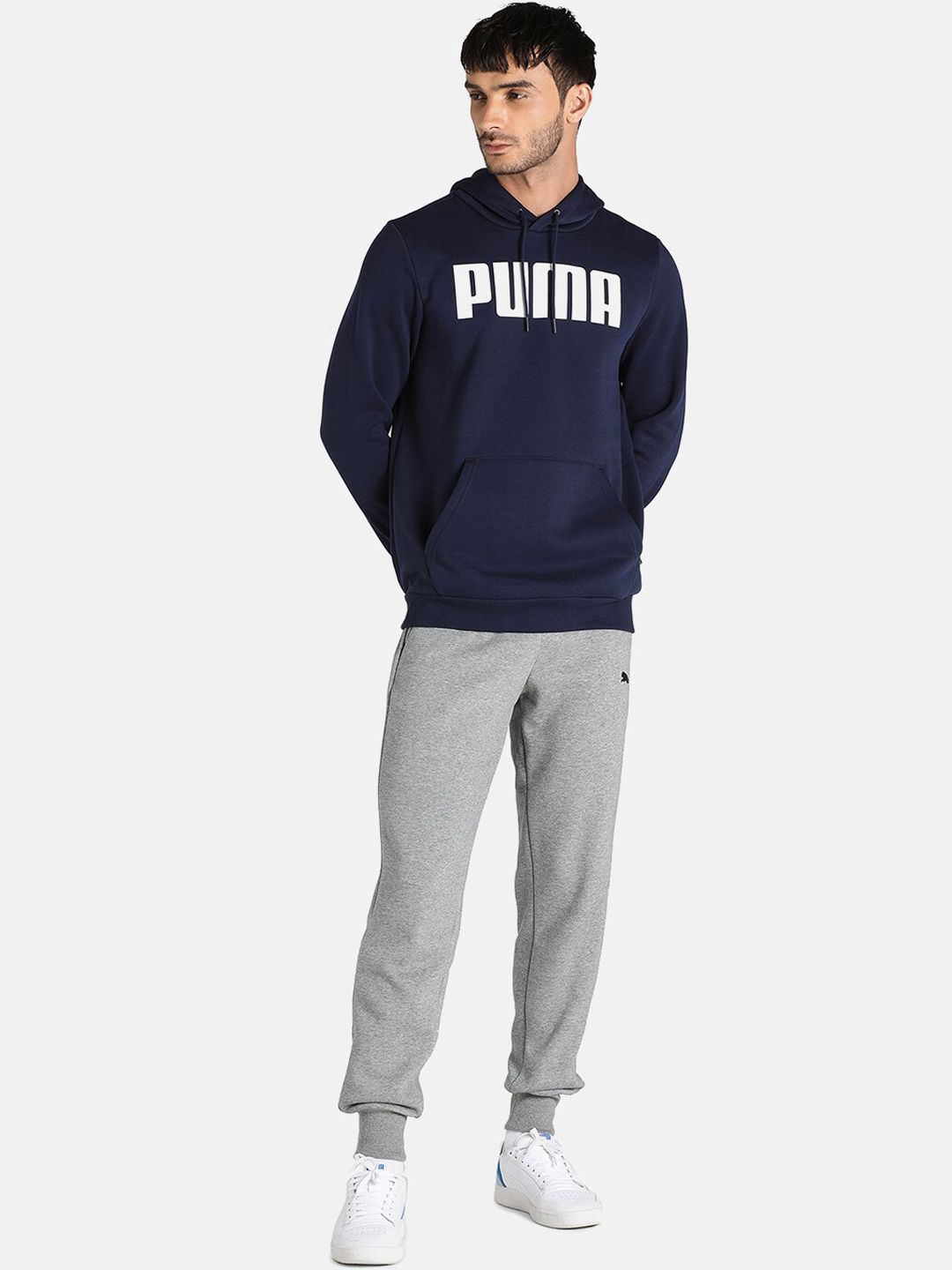  Puma Men Regular Fit Printed Hooded Sweatshirt