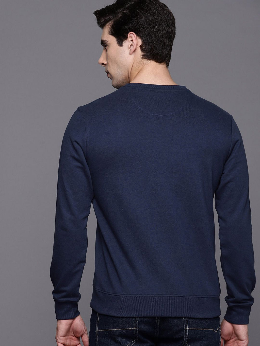  Ducati Men Navy Blue Printed Sweatshirt