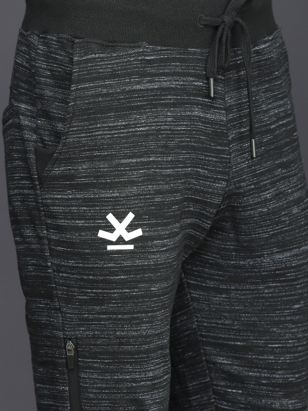  WROGN Men Black & Grey Joggers