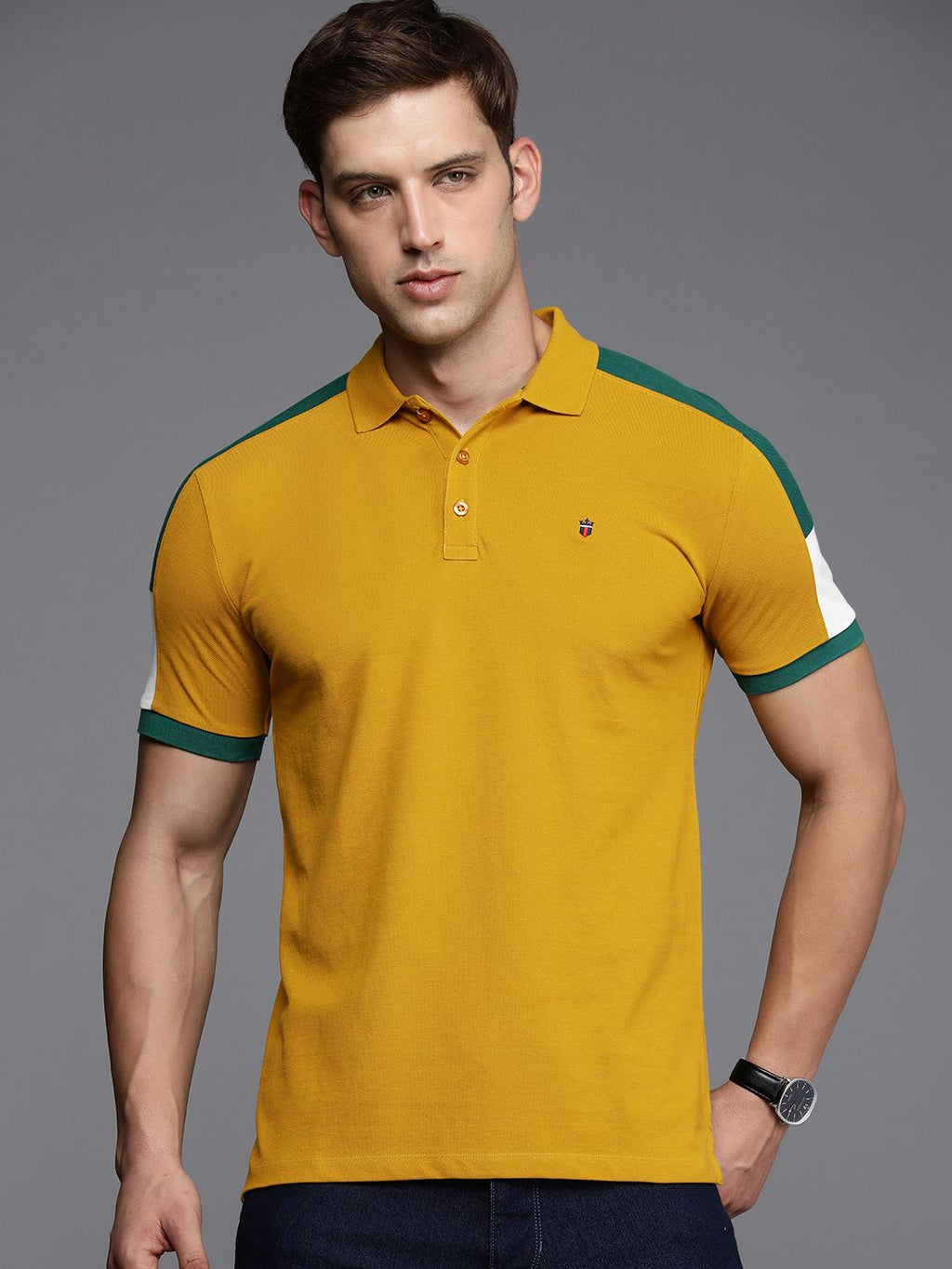  Louis Philippe Jeans Pure Cotton Slim Fit T-shirt
