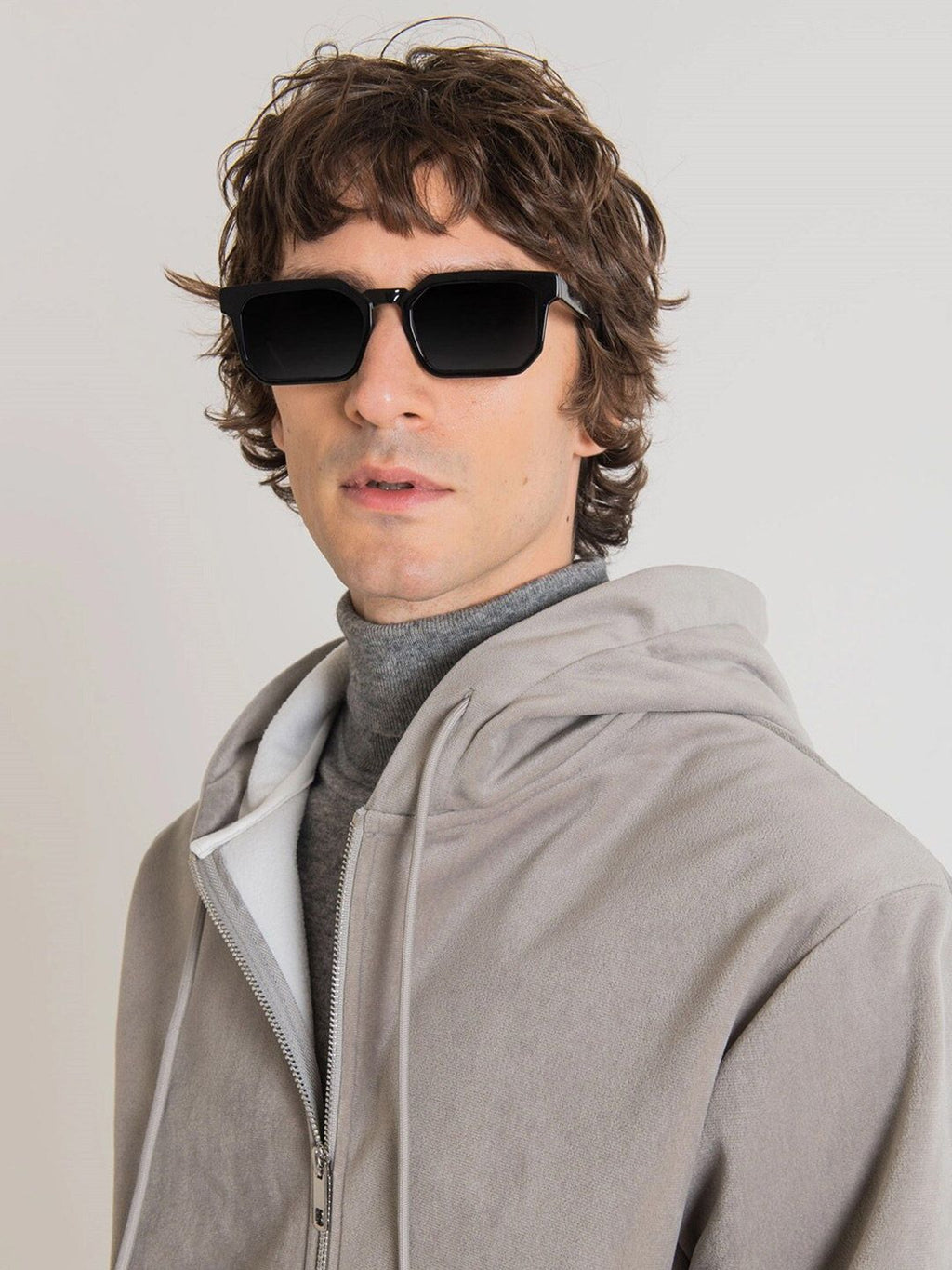  Antony Morato Men Grey Hooded Sweatshirt