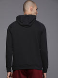  Nike Men Black Printed Dri-Fit Hooded Training Sweatshirt