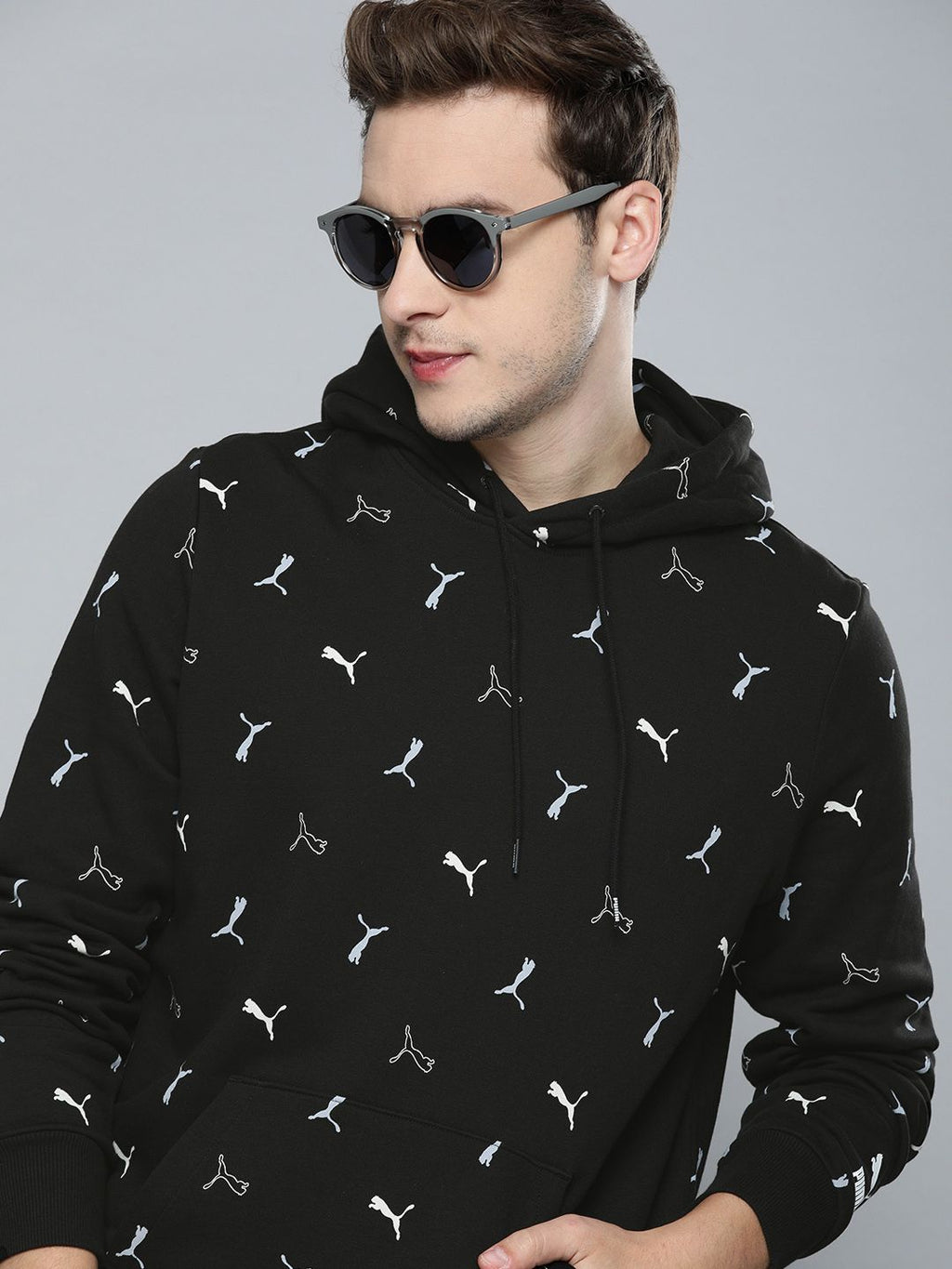  Puma Men Regular Fit CG Printed Hooded Sweatshirt