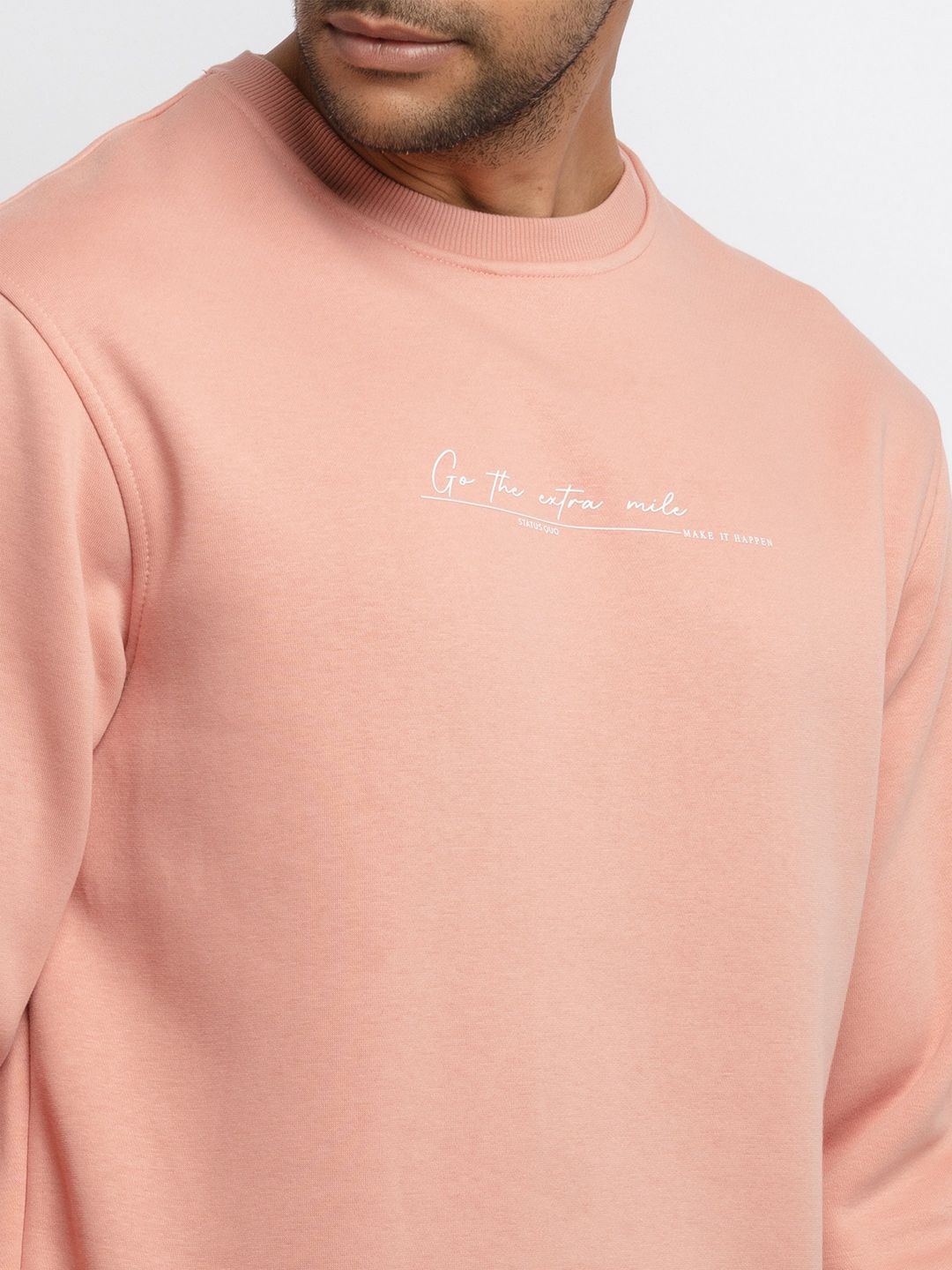  Status Quo Men Pink Sweatshirt