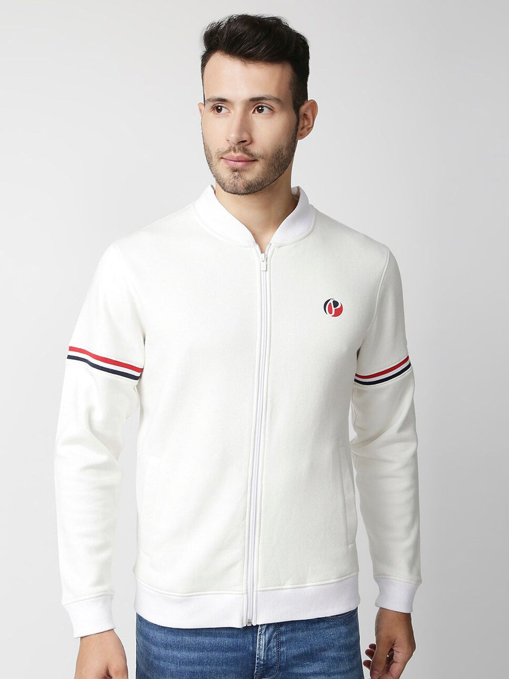  Pepe Jeans Men White Solid Sweatshirt