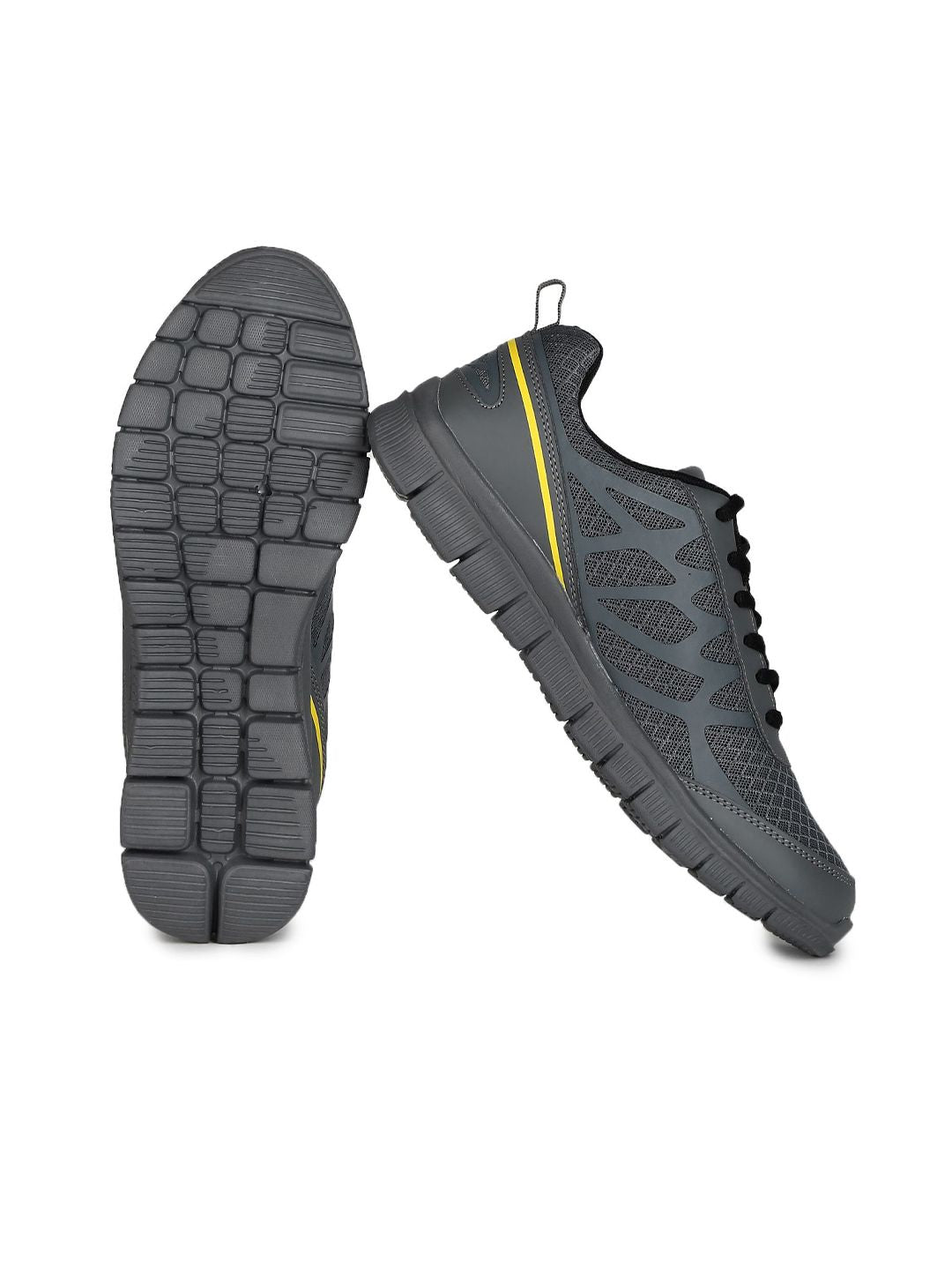  Flying Machine Men Grey Mesh Walking Shoes