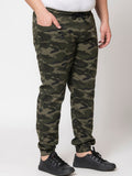  IVOC Men Plus Size Camouflage Printed Pure Cotton Regular Fit Sports Joggers